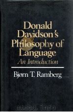 DONALD DAVIDSON'S PHILOSOPHY OF LANGUAGE AN  INTRODUCTION（1989 PDF版）