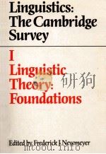 LINGUISTICS:THE CAMBRIDGE SURVEY   1989  PDF电子版封面    FREDERICK J.NEWMEYER 