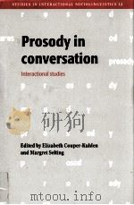 PROSODY IN CONVERSATION INTERACTIONAL STUDIES（1996 PDF版）