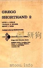 GREGG SHORTHAND 2   1966  PDF电子版封面    LOUIS A.LESLIE  CHARLES E.ZOUB 