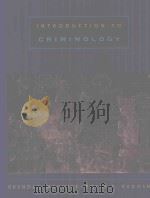 INTRODUCTION TO CRIMINOLOGY   1999  PDF电子版封面  0534537847   