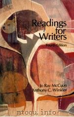 READINGS FOR WRITERS   1983  PDF电子版封面    JO RAY MCCUEN  ANTHONY C.WINKL 