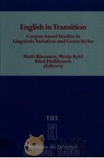 ENGLISH IN TRANSITION   1997  PDF电子版封面    MATTI RISSANEN 