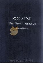 ROGET'S II THE NEW THESAURUS   1988  PDF电子版封面    THE AMERICAN HERITAGE DICTIONA 