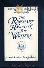 THE RINEHART HANDBOOK FOR WRITERS   1990  PDF电子版封面    FEROZA JUSSAWALLA 