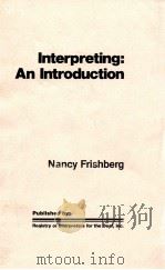 INTERPRETING:AN INTRODUCTION（1990 PDF版）