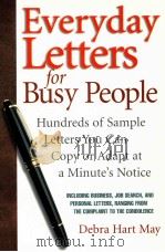 EVERYDAY LETTERS FOR BUSY PEOPLE   1998  PDF电子版封面    DEBRA HART MAY 