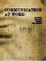 COMMUNICATION AT WORK（1986 PDF版）
