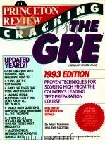 THE PRINCETON REVIEW CRACKING THE GRE   1992  PDF电子版封面    ADAM POBINSON  JOHN KATZMAN 