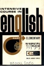 INTENSIVE COURSE IN ENGLISH   1968  PDF电子版封面    ENGLISH LANGUAGE SERVICES INC 