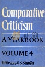 COMPARATIVE CRITICISM A YEARBOOK   1982  PDF电子版封面    E.S.SHAFFER 