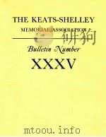 KEATS SHELLEY MEMORIAL BULLETIN ROME NO.XXXV   1984  PDF电子版封面    TIMOTHY WEBB 