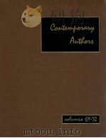 CONTEMPORARY AUTHORS VOLUME 69-72   1978  PDF电子版封面    JANE A.BOWDEN 