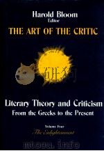 THE ART OF THE CRITIC VOLUME 4   1987  PDF电子版封面    HAROLD BLOOM 