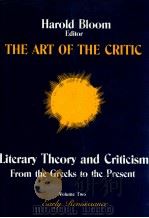 THE ART OF THE CRITIC VOLUME 2   1986  PDF电子版封面    HAROLD BLOOM 