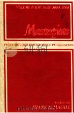 MASTERPLOTS 2010 PLOT STORIES ESSAY REVIEWS FROM THE WORLD'S FINE LITERATURE VOLUME 6   1976  PDF电子版封面    FRANK N.MAGILL 