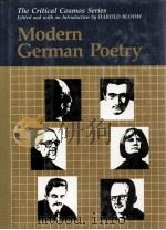 THE CRITICAL COSMOS SERIES MODERN GERMAN POETRY   1988  PDF电子版封面    HAROLD BLOOM 