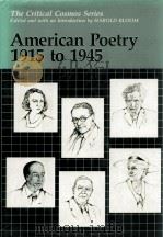 THE CRITICAL COSMOS SERIES AMERICAN POETRY 1915 TO 1945（1987 PDF版）