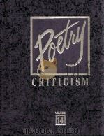 POETRY CRITICISM VOLUME 14（1996 PDF版）