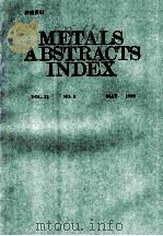 Metals Abstracts Index vlo.32 No.5 MAY 1999   1999  PDF电子版封面     