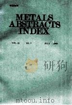 Metals Abstracts Index vlo.32 No.7 JUL 1999   1999  PDF电子版封面     