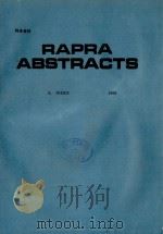 RAPRA ABSTRACTS A INDEX 1999     PDF电子版封面     
