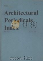 Architectural Publications Index VO1.27 NO.1 Jan-Mar 1999   1999  PDF电子版封面     