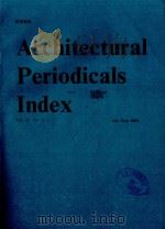 Architectural Periodicals Index VO1.22 NO.3 JULY-SEPT 1994（1994 PDF版）