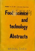 Food science and technology abstracts AUTHOR INDEX SUBJECT INDEX ANNUAL INDEX 1997 Volume 29   1997  PDF电子版封面     