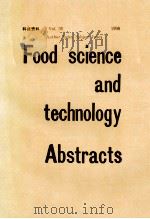 Food science and technology abstracts AUTHOR INDEX SUBJECT INDEX  1998 Vol 30   1998  PDF电子版封面     