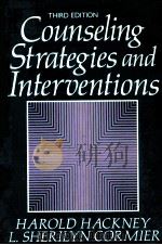 COUNSELING STRATEGIES AND INTERVENTIONS  THIRD EDITION（1988 PDF版）
