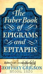 THE FABER BOOK OF EPIGRAMS EPITAPHS（1977 PDF版）