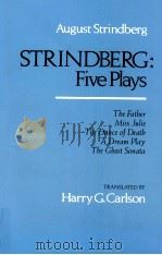 AUGUST STRINDBERG STRINDBERG:FIVE PLAYS   1981  PDF电子版封面    HARRY G.CARLSON 