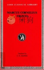 MARCUS CORNELIUS FRONTO VOLUME 1   1982  PDF电子版封面    C.R.HAINES 