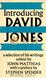 INTRODUCING DAVID JONES A SELECTION OF HIS WRITINGS（1980 PDF版）