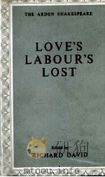 LOVE'S LABOUR'S LOST   1960  PDF电子版封面    RICHARD DAVID 