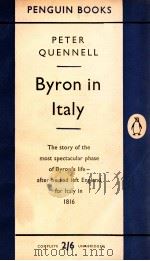BYRON IN ITALY   1955  PDF电子版封面    PETER QUENNELL 