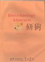 BIOTECHNOLOGY ABSTRACTS VOL.18  NO.20 SEPTEMBER 1999   1999  PDF电子版封面     