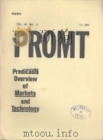 PREDICASTS OVERVIEW OF MARKETS AND TECHNOLOGY VOL.86 NO.10 OCT 1994   1994  PDF电子版封面     