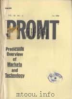 PREDICASTS OVERVIEW OF MARKETS AND TECHNOLOGY VOL.86 NO.12 DEC 1994   1994  PDF电子版封面     