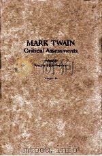 MARK TWAIN CRITICAL ASSESSMENTS VOLUME 2   1993  PDF电子版封面    STUART HUTCHINSON 