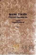 MARK TWAIN CRITICAL ASSESSMENTS VOLUME 1   1993  PDF电子版封面    STUART HUTCHINSON 