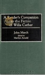 A READER'S COMPANION TO THE FICTION OF WILLA CATHER（1993 PDF版）