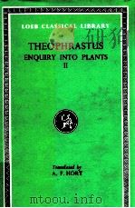 THEOPHRASTUS ENQUIRY INTO PLANTS   1980  PDF电子版封面    SIR ARTHUR HORT 