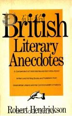BRITISH LITERARY ANECDOTES（1990 PDF版）