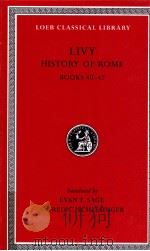 LIVY:HISTORY OF ROME SUMMARIES BOOKS XL-XLII   1938  PDF电子版封面    ALFRED C.SCHLESINGER 