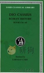 DIO CASSIUS:ROMAN HISTORY BOOKS LVI-LX（1924 PDF版）