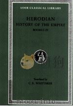 HERODIAN BOOKS I-IV   1969  PDF电子版封面    C.R.WHITTAKER 