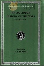 PROCOPIUS:HISTORY OF THE WARS BOOKS III-IV   1916  PDF电子版封面    H.B.DEWING 