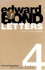 EDWARD BOND LETTERS 4   1998  PDF电子版封面    IAN STUART 